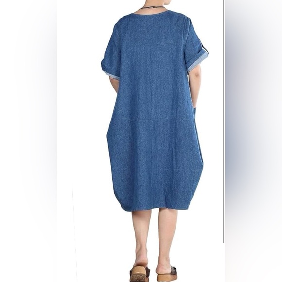 Amazon Blue Denim Tunic Dress - Picture 15 of 16